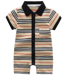 Einzelhandel für ganze Babys, Jungen, gestreift, lässig, gestrickt, Strampler, Säugling, Neugeborene, Kinder, Gentleman, dünne Baumwolle, Einteiler, Overalls, Chi31011906025