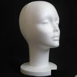 Haarwerkzeuge Kopfmodell Weiblich Styropor Mannequin Puppe Schaum Perücke Haar Brille Display Schwarz Mode Drop Lieferung Haarprodukte Haar Dhvrn