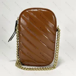 Ultimo stile Marmont Mini Borsa Portafogli Portamonete Borsa a tracolla con catena dorata Borse a tracolla Pacchetto telefono cellulare 10 5x17x5CM285k