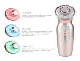 2 głowice masażu wibracje kolorowe fotony LED odmładzanie maszynowe garki usuwanie twarzy nadwozie urządzenia odchudzające 2217518