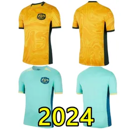 2023 2024 Australisches Nationalmannschafts-Fußballtrikot Kerr Yallop Kennedy Fowler Foord Catley Van Egmond Simon Polkinghorne Fußball-Herrentrikot