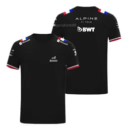 Męskie koszulki Camisa de manga Corta del Equipo Alpine F1 Camisa Oficial Azul ropa de alta calidad rennrad trikot herren 2024