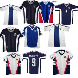 1990 1991 1992 Jugoslavia Soccer Jerseys Retro Milosevic Stojkovic 90 91 92 98 00 Vintage Football Shirts Home Away Uniforms Classic Classic