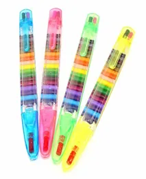 رسم الطلاء قلم القلم 20 ألوان الأطفال DIY Graffiti Pencil Kids Art Supplies Tool Tool Educational Toy WJ0689432991