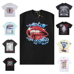 Maglietta originale Hellstar Designer Camicie corte da uomo Plus T-shirt Maglietta Hellstar al 100% di alta qualità Magliette unisex a manica corta Top High Street Retro T-shirt da donna ui