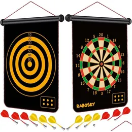 Other Sporting Goods Magnetic Dart Board Game For Kids - Safe And Fun Indoor Outdoor Play Toy Boys Ages 6-14 Up 2-In-1 Double-Sided Dhuwh