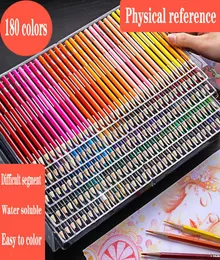 4872120150180 цвет водорастворимый цветной карандаш художник рисунок эскиз специальный набор деревянных карандашей школьные художественные канцелярские принадлежности Y2007094959512