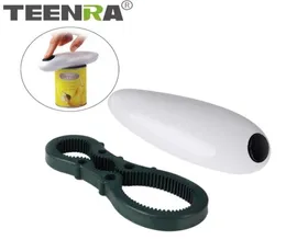 TEENRA Electric Can Opener One Touch Automatic Jar Bottle Hands Kitchen Gadgets Y2004059669612