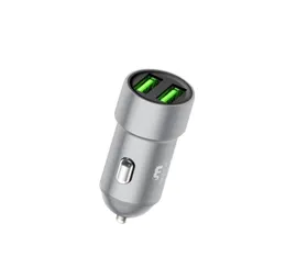 2Ports mobiltelefon Dual USB Car Charger Vehicle Portable Power Adapter 5V 34A för snabba snabba laddare6447904