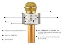 Professionell Bluetooth trådlös mikrofonhögtalare handhållen mikrofon karaoke mic musikspelare som sjunger inspelare KTV -mikrofon NE4970600