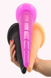 Grande Plug anale Forma di cono Aspirazione Butt Plug Giocattoli del sesso anale per donna Prodotti per adulti Scanalatura anale Sexo Bdsm Bondage S10317754248