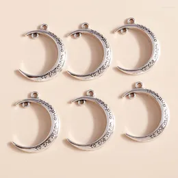 Charms 8st Alloy I Love You Moon för DIY smycken som gör tillbehör hängen på halsband armband handgjorda hantverk