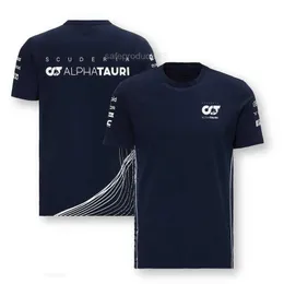 Herrt-shirts 2024 scuderia alpha tauri team t-shirt formel 1 lag uniform racing tröja f1 t-shirt moto t-shirt cykeltröja mäns skjorta