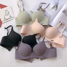 Sutiãs Cup One Underwear Bra Não Reunindo Pequeno Sem Costura Menina Especial Grosso Aço Feminino Peito Ajustável Sexy Anel