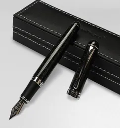 Luxury JINHAO Fountain Pen Black shimmering sands Medium NIB Sign Pens Writing Supplies Party holdiay gift9421551