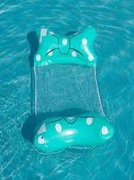 Air Inflatable Bow Style Floating Raft Chair Floats Tubes Environment Protection Foldable Back Row Sunshade Swimming Pool305P1135366