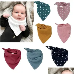 Bavaglini Panni antirigurgito Bavaglini Panni antirigurgito 14 colori Panno saliva infantile Bandana Cotone Ins Triangolo Neonato Consegna goccia Bambino, Bambini Ma Dha38