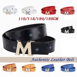 2023 Topsinglelling Brand Brand Letter M Buckle Men and Women's Weist Belt Classic Luxury Top MA203C