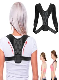 Justerbara män och kvinnor tillbaka hållning Korrigerskorrigering CLAVICLE SPINE SKULD LUMBAR BRACE Support Belt Correction9858723