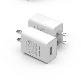 Carregador rápido usb certificado eua 5v 1a 2a, carregador de parede para viagem, adaptador de energia para celular para iphone, samsung, preto e branco zz