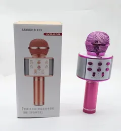 WS858 Handheld Microphone Bluetooth Wireless KTV 858 Microphone With Speaker Mic Microfono Loudspeaker Portable Karaoke Player1827854