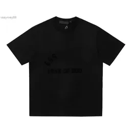 24ssNeues 3D-Buchstaben-T-Shirt ESS Modedesigner Herren- und Damen-Paarhemd 100 % Baumwolle Hot Melt-Druck High Street Wear Größe S-XL 32RP 32RP