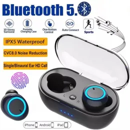 TWS Y50 Fone Bluetooth سماعات الأذن اللاسلكية مقاومة للماء لسماعات الأذن Bluetooth الحقيقية