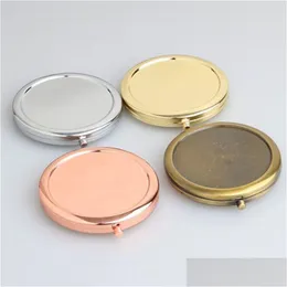 Specchi compatti Specchio pieghevole portatile Tasca cosmetica per trucco per specchi Accessori di bellezza Consegna rapida Salute Bellezza Trucco Dhoqc