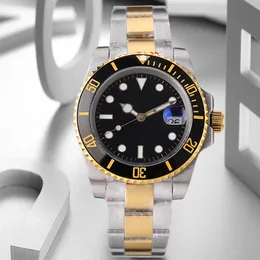 Luxury Watch Fashion New Famous Mens rostfritt stål Klockor Fashion Automatisk självvind 40mm Mens Luminous Ceramic Bezel Man Clock Water Resistant Watch