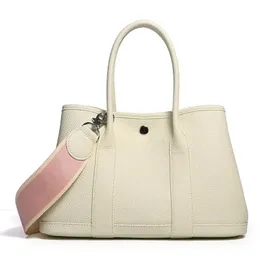 Borse a tracolla in vera pelle da donna di marca di lusso Borsa a mano in mucca con tracolla larga in tessuto per designer 240309