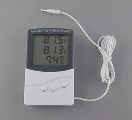 KTJ TA318 Högkvalitativ digital LCD inomhus utomhustermometer Hygrometer Temperaturfuktighet Termo Hygro Meter Mini Max Pomodor3543197