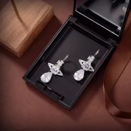 Kadın Stud Küpe Viviane Lüks Kadın Satürn Takı Altın Küpeler Metal İnci Gezegen Küpe Tasarımcısı Cjeweler Westwood 53