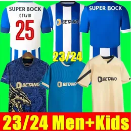 FC Portos Soccer Jersey Dragon Fans Player الإصدار 2023 2024 Campeoes Pepe Sergio Oliveira Mehdi Luis Diaz Matheus Sofe Football Shirt Kids Kit