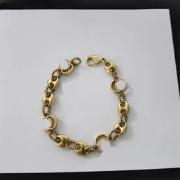 Bracciale di design da donna placcato in oro collane di gioielli spessi di alta qualità lettera clavicola catena collana di design hip hop per accessori donna zl138 g4