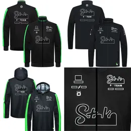 2024 F1 Team Zip Up Giacca con cappuccio Formula 1 Racing Uomo Giacca con zip a tutta lunghezza Driver Fans Sweat Jacket Race Nuova stagione Teamwear Custom