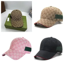 Capo da baseball alfabeto secchio da donna primaverile golf casual golf per uomo a righe a strisce rosa marrone rosa marrone gorras unisex designer hat hat regolabile hg110 h4