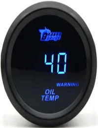 Dragon Gauge 2 Inch 52mm Oil Temp Gauge Black Color Digital Blue LED 40150 C6341943