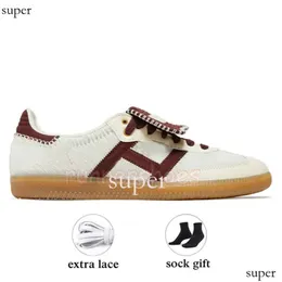 Stilista Galles Bonner Nylon Marrone OG Casual Sambaba Sneaker Pony Leopard Sambae Sneakers Sporty Rich Bianco Nero Rosso Scarpe sportive piatte Addiddas Gazelle 777