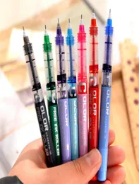 7st 7 Färg 038mm Fine Point Gel Pen Color Ink Rollerball Pen Business Office School Gift13633376