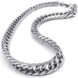 Asian & East Indian Style 316L Stainless steel Miami cuban curb Chain Link Necklace in Men Thanksgiving Day Jewelry For Husband 102663