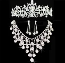 Tiaras Gold Tiaras Taçlar Düğün Saç Takı Nekekleacearring Ucuz Bütün Moda Kızlar Akşam Balo Elbiseleri Accessor3414160