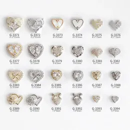 10pcs/działka Walentynki dzień miłosna cyrkon kryształy kryształki paznokci biżuteria dekoracje paznokci