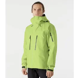 Giacca da uomo impermeabile ricamata da esterno a tre strati Alpha Sixth Generation SV giacche da trekking casual da uomo Arc Windbreaker