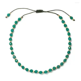 Urok bransolety zmzy zielone koraliki miyuki naturalne kamieniem kryształowy bransoletka dla kobiet nastolatków dar darem ręcznie robiona biżuteria