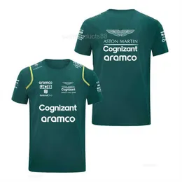 FW23 Erkek Tişörtleri 2024 Aston Martin T-Shirts F1 Formula One Team Racing Araba 3d Baskı Erkekler Kadınlar Spor Moda O boyun tişörtleri Kids Tees Tops Jersey