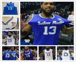 Custom Seton Hall Myles Powell College Basketball stitched jerseys 13 Jared Rhoden 14 Taurean Thompson Men Youth women2866889