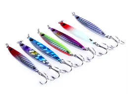 7st Lot 21g 14G Metal Jigs Spoon Lead Hard Bait Fishing Lures Fishing Tackle Sink Jigging Hook Winter Fishing for Bass211u295i3566555