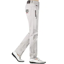 Spodnie Nowe letnie spodnie męskie Bruceshark Casual Fashion Business 97%bawełniana 3%spandex odcinek mentrouserzy Prosta najwyższa jakość duża rozmiar