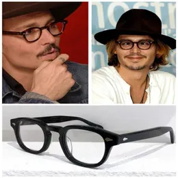 Multi-color Johnny Depp Retro-vintage Sunglasses Frame plain glasses Cart-Carvd 49 46 44 Imported plank round fullrim for Prescrip267d