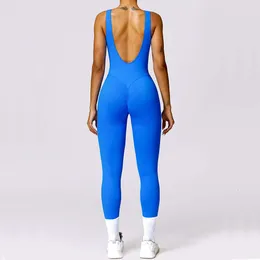 Lu wyrównanie cytryn gimnastych Zestaw Backless Back Back Body Bodysuit Siamese Trening Tracksuit Push Up Sportswear Women Joks One częściowy garnitur jogi 2024 Gym Jogger Sport